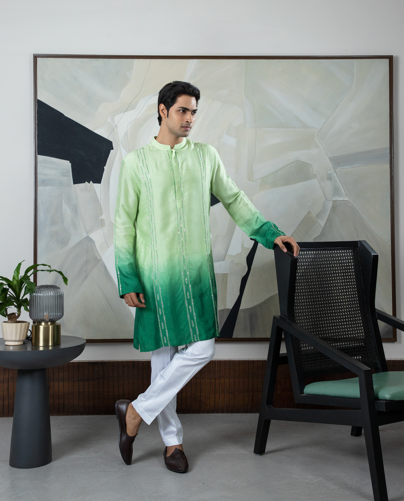 COOL GREEN KURTA SET