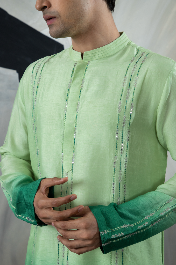 COOL GREEN KURTA SET