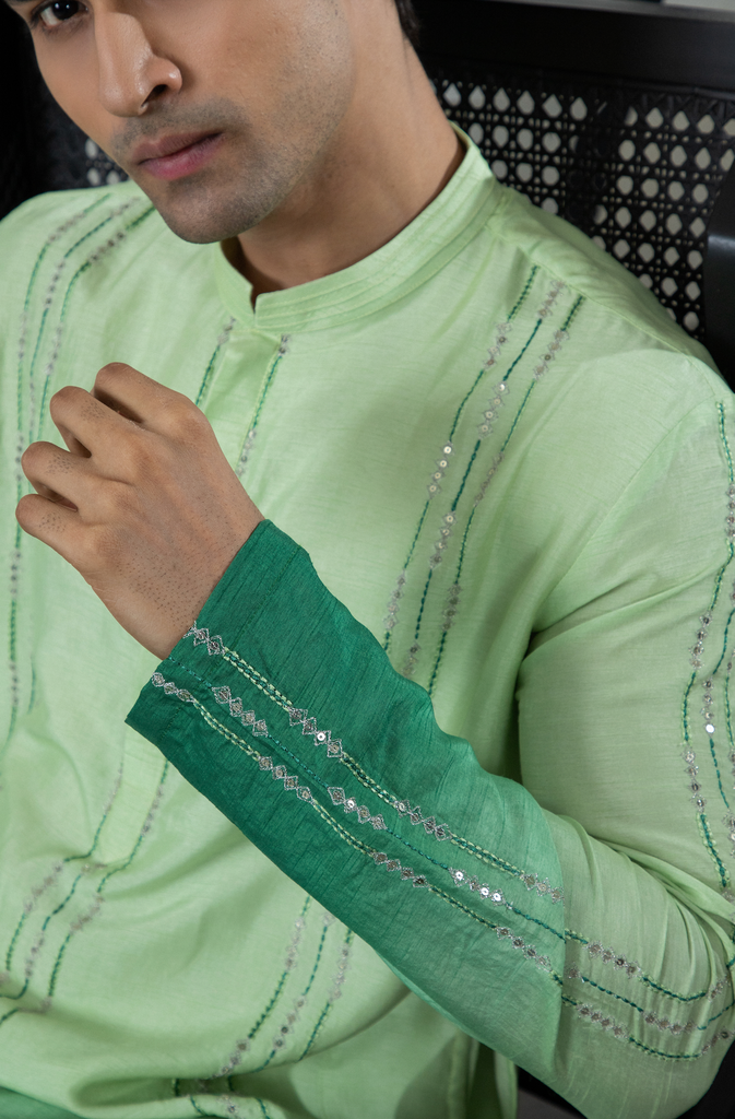 COOL GREEN KURTA SET