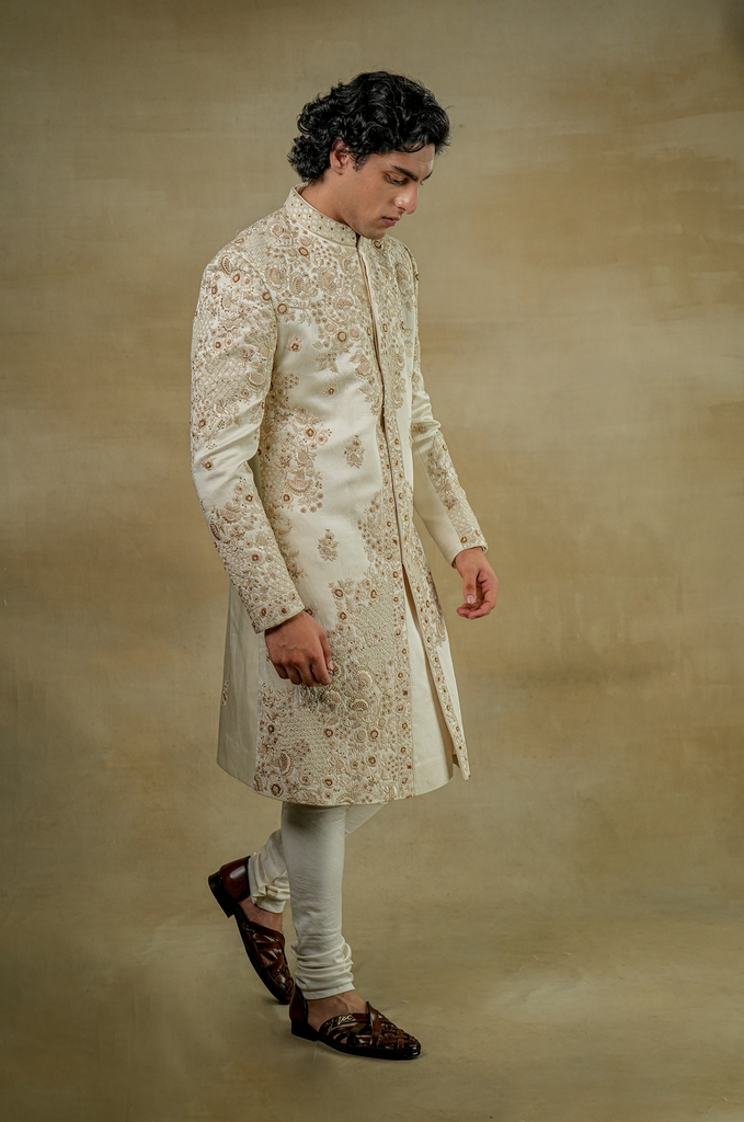 BUTTER CREAM SHERWANI
