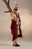 FROSTED ALMOND SHERWANI SET