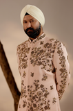 SHELL-PINK SHERWANI SET