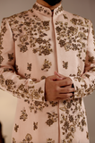 SHELL-PINK SHERWANI SET