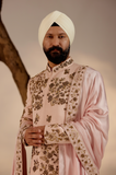 SHELL-PINK SHERWANI SET