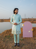 CLOUDY CASTLE SHERWANI SET