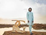 CLOUDY CASTLE SHERWANI SET