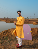 OCHRE GOLD REINDEER SHERWANI SET