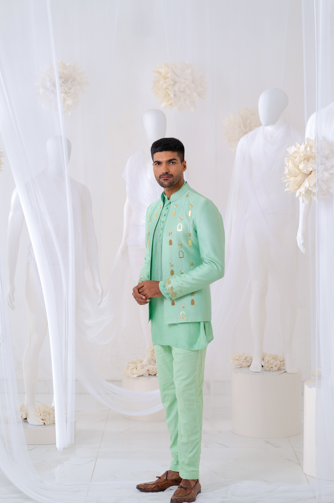 MINT KHIDKI JODHPURI SET