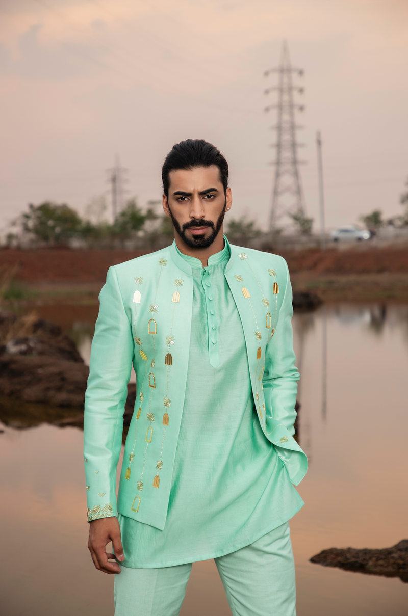 MINT KHIDKI JODHPURI SET