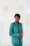AQUA FLORA JODHPURI SET