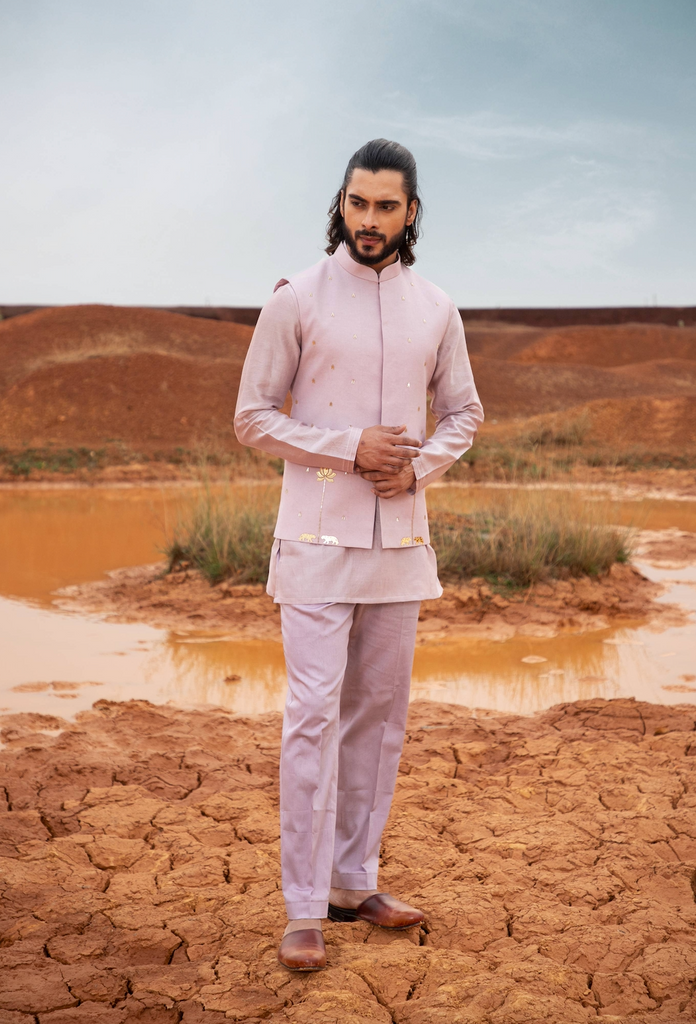 PERIWINKLE TIGER BUNDI SET