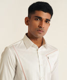 ZIPPER DETAILED BUTTON DOWN SHIRT