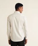 ZIPPER DETAILED BUTTON DOWN SHIRT