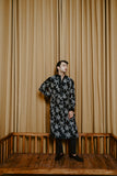 CHARCOAL BLACK CHANDERI HANDLOOM KURTA SET