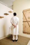 IVORY CHANDERI HANDLOOM KURTA SET