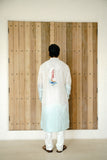 OMBRE CHANDERI HAND PAINTED KURTA SET