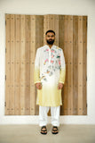 OMBRE CHANDERI HAND PAINTED KURTA SET
