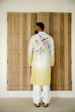 OMBRE CHANDERI HAND PAINTED KURTA SET