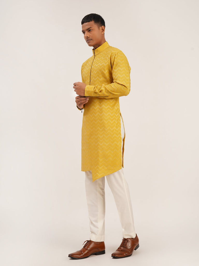ZIG-ZAG ASYMMETRIC KURTA SET