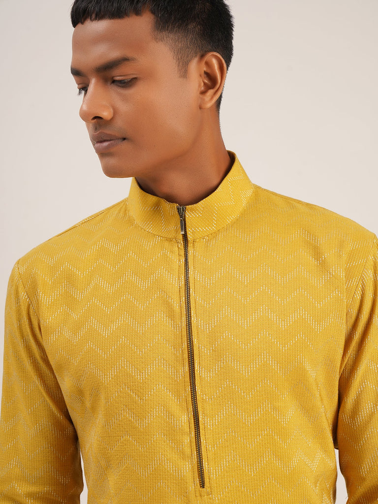 ZIG-ZAG ASYMMETRIC KURTA SET
