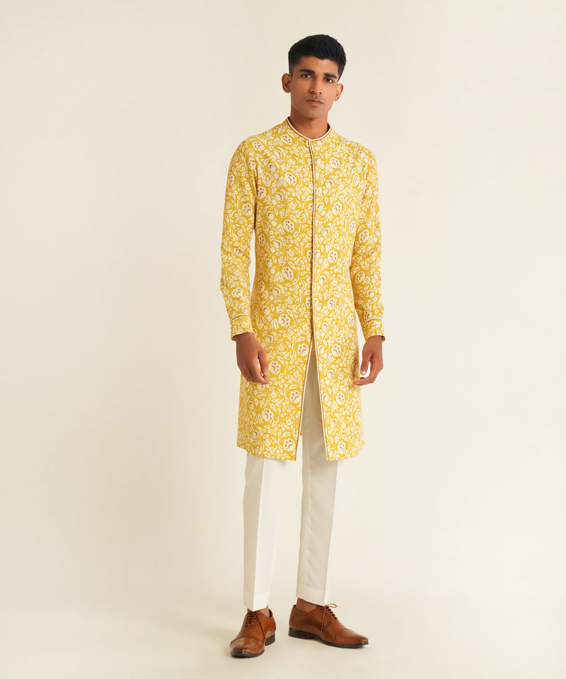 PRINTED CENTRE PLACKET KURTA SET