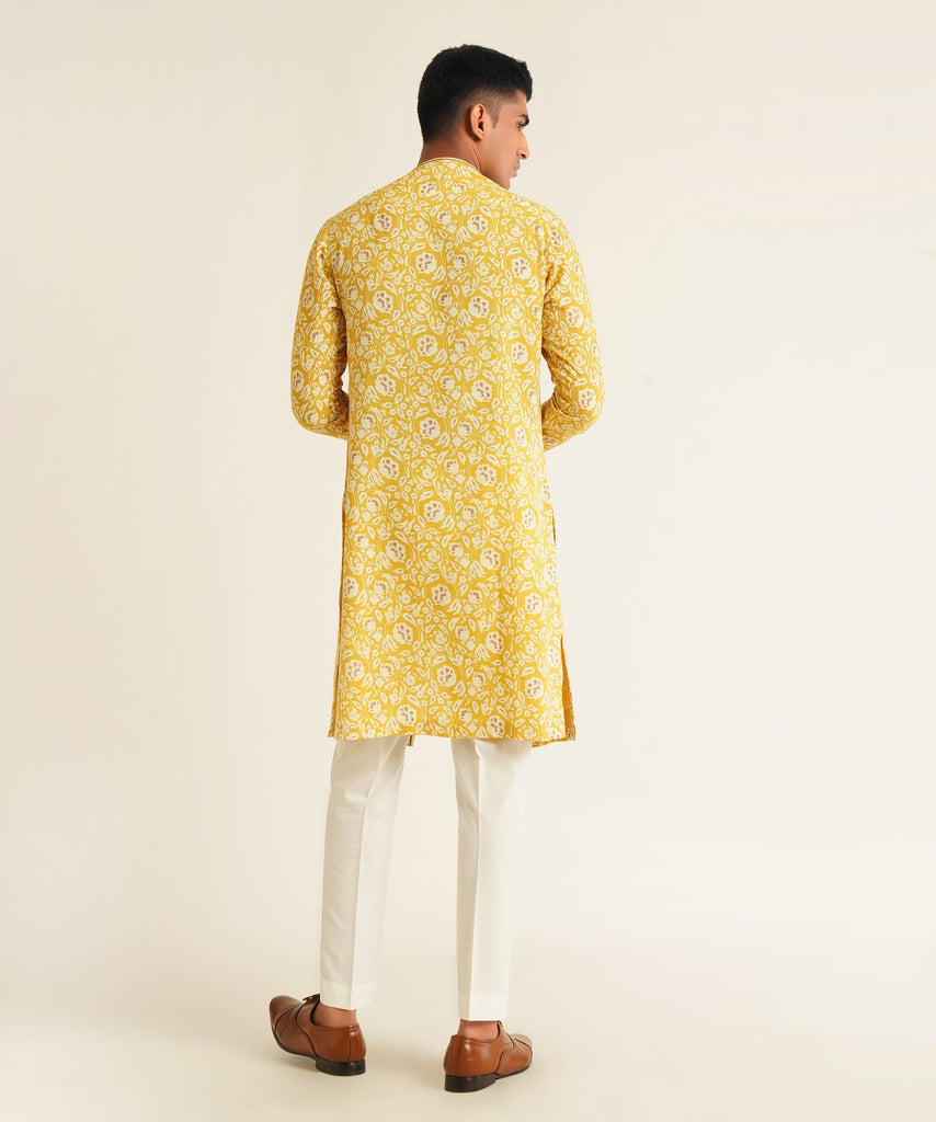 PRINTED CENTRE PLACKET KURTA SET