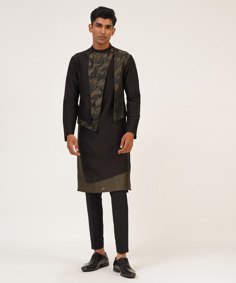 EMBROIDERED HYBRID KURTA SET