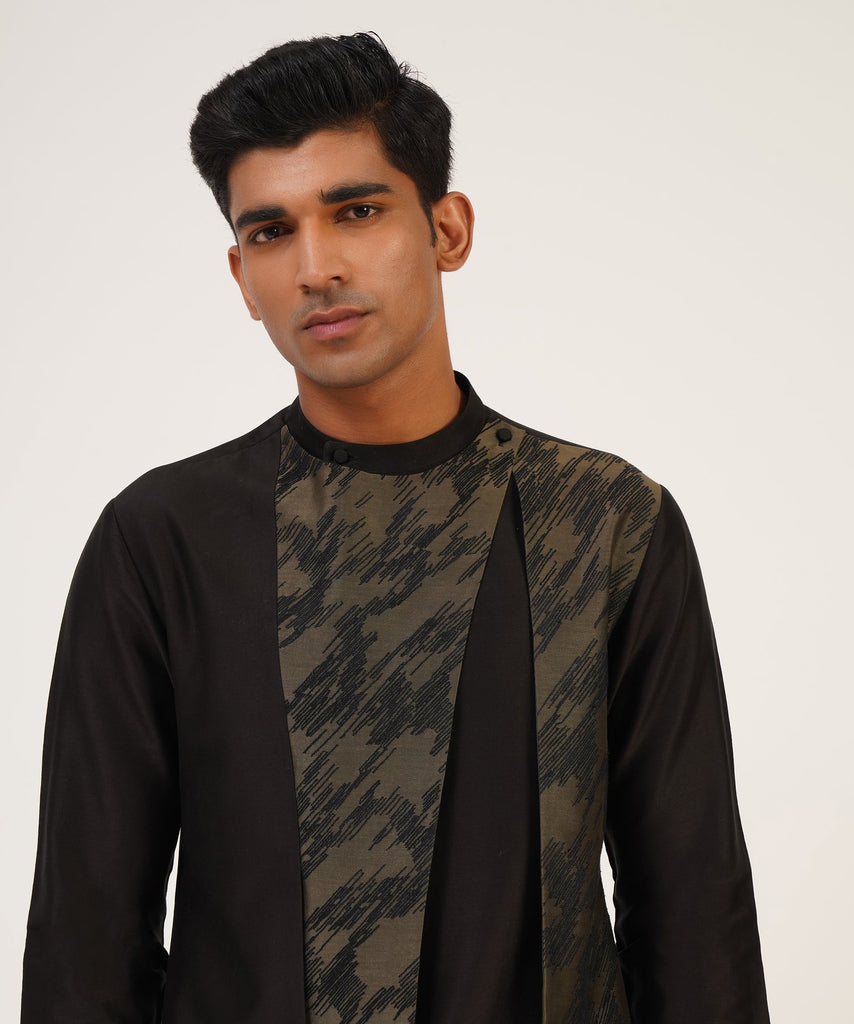 EMBROIDERED HYBRID KURTA SET