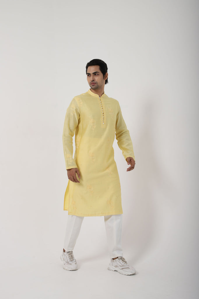 BUTTER YELLOW KURTA SET