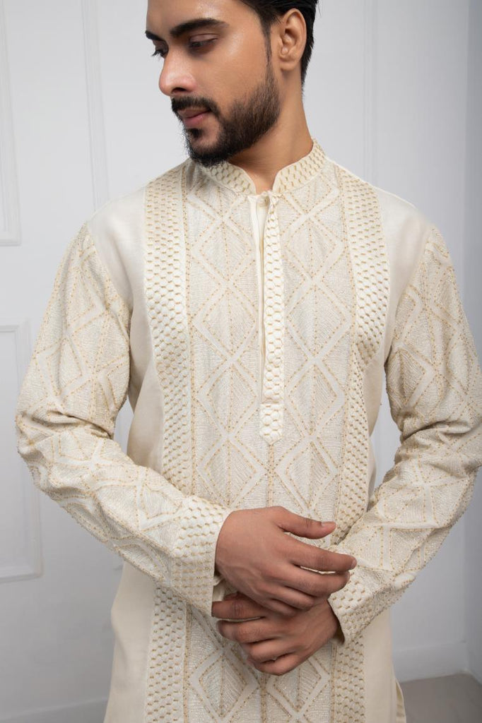 GILDED IVORY KURTA SET