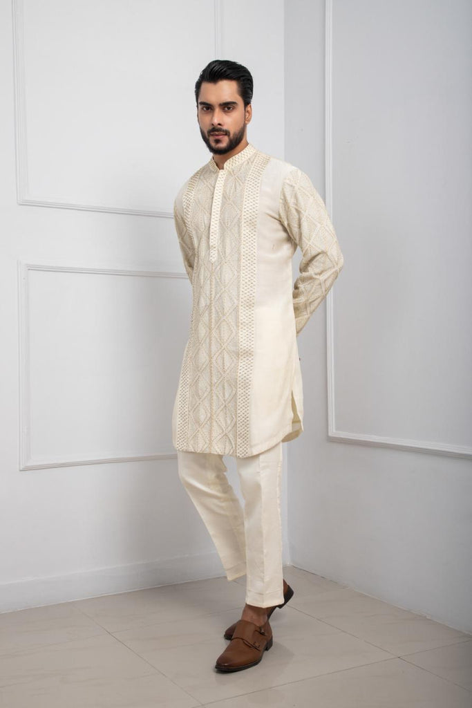 GILDED IVORY KURTA SET