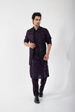 DARK RAVEN NEHRU AND KURTA SET