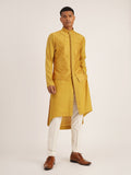 DIAGONAL EMBROIDERED HYBRID KURTA SET