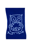 TOFFCRAFT - Monster Face Graphic Low Cut Ankle Blue Socks