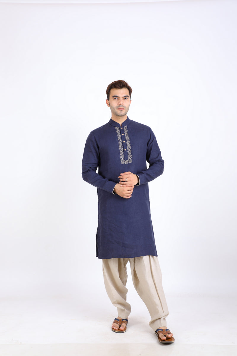 NAVY KURTA