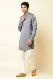GREY EMBROIDERED KURTA