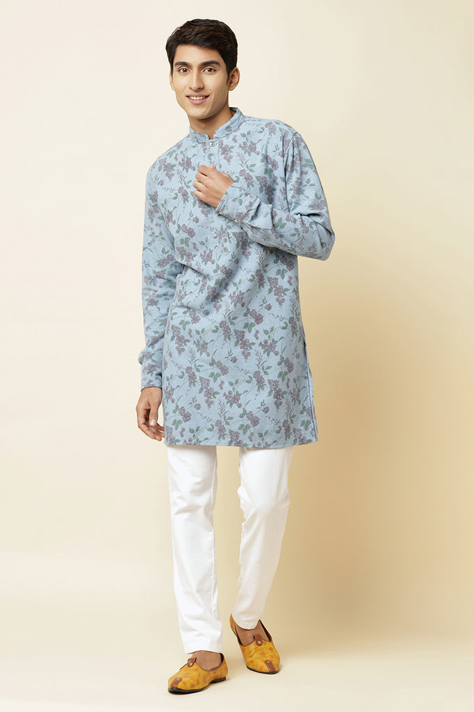 DENIM PRINTED KURTA