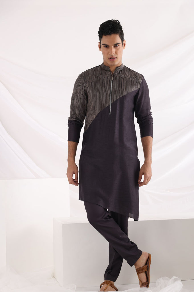 ADREAN ZIPPER KURTA SET