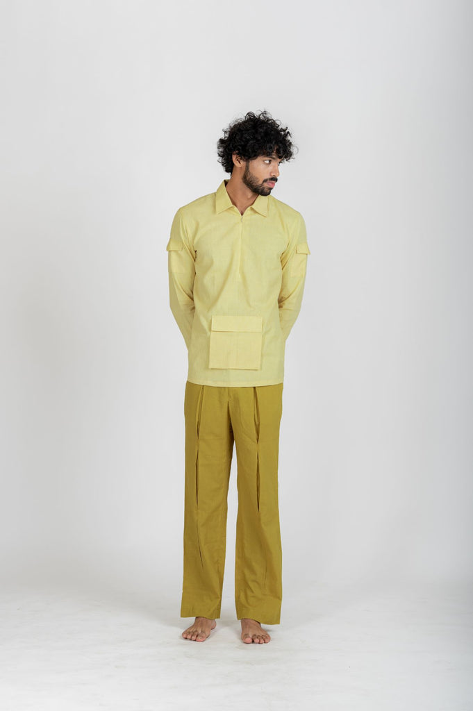 SANDSTONE ZIP UP SHIRT
