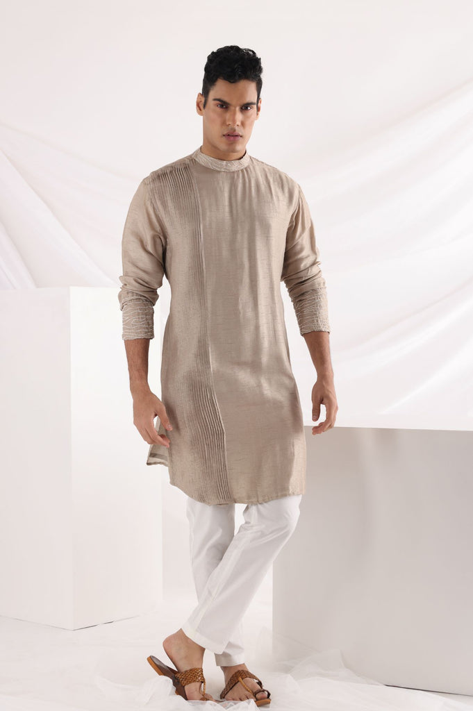 ELDORIS PLEATED KURTA SET