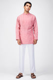 ASYMMETRIC STRIPED COTTON KALIDAAR KURTA