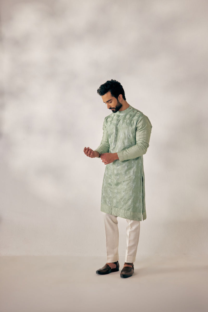 DUCKEGG GREEN KURTA SET