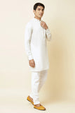 WHITE EMBROIDERED KURTA