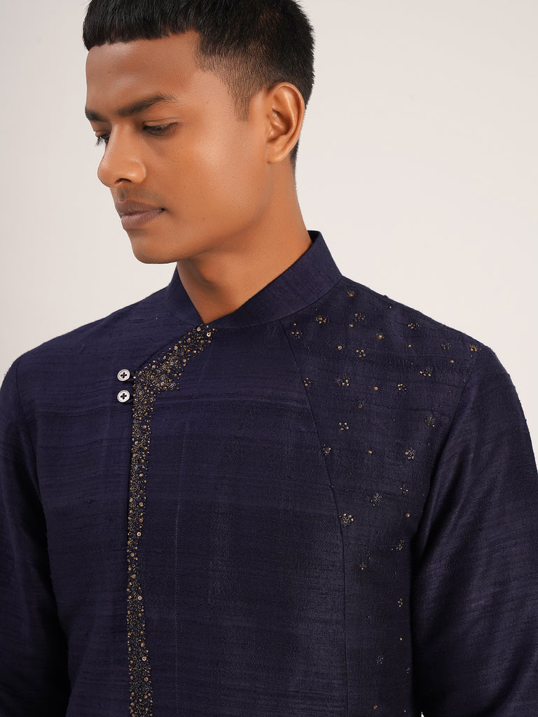 METAL EMBROIDERY KURTA SET