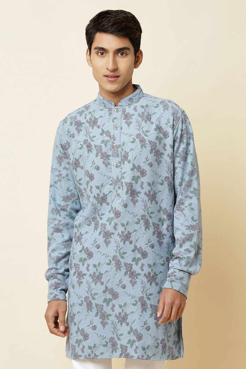 DENIM PRINTED KURTA