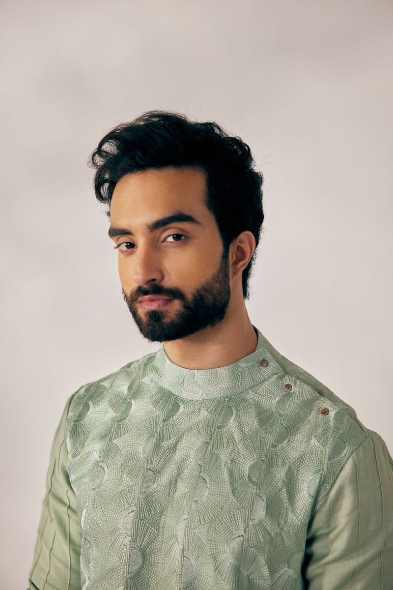 DUCKEGG GREEN KURTA SET