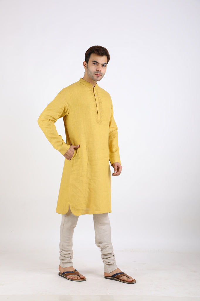 OCHRE KURTA
