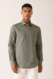 SNAP PLACKET SHIRT