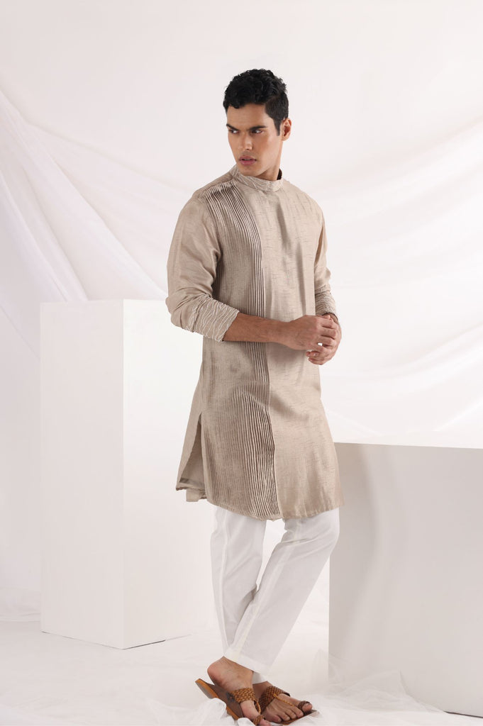 ELDORIS PLEATED KURTA SET