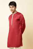 MAROON EMBROIDERED KURTA